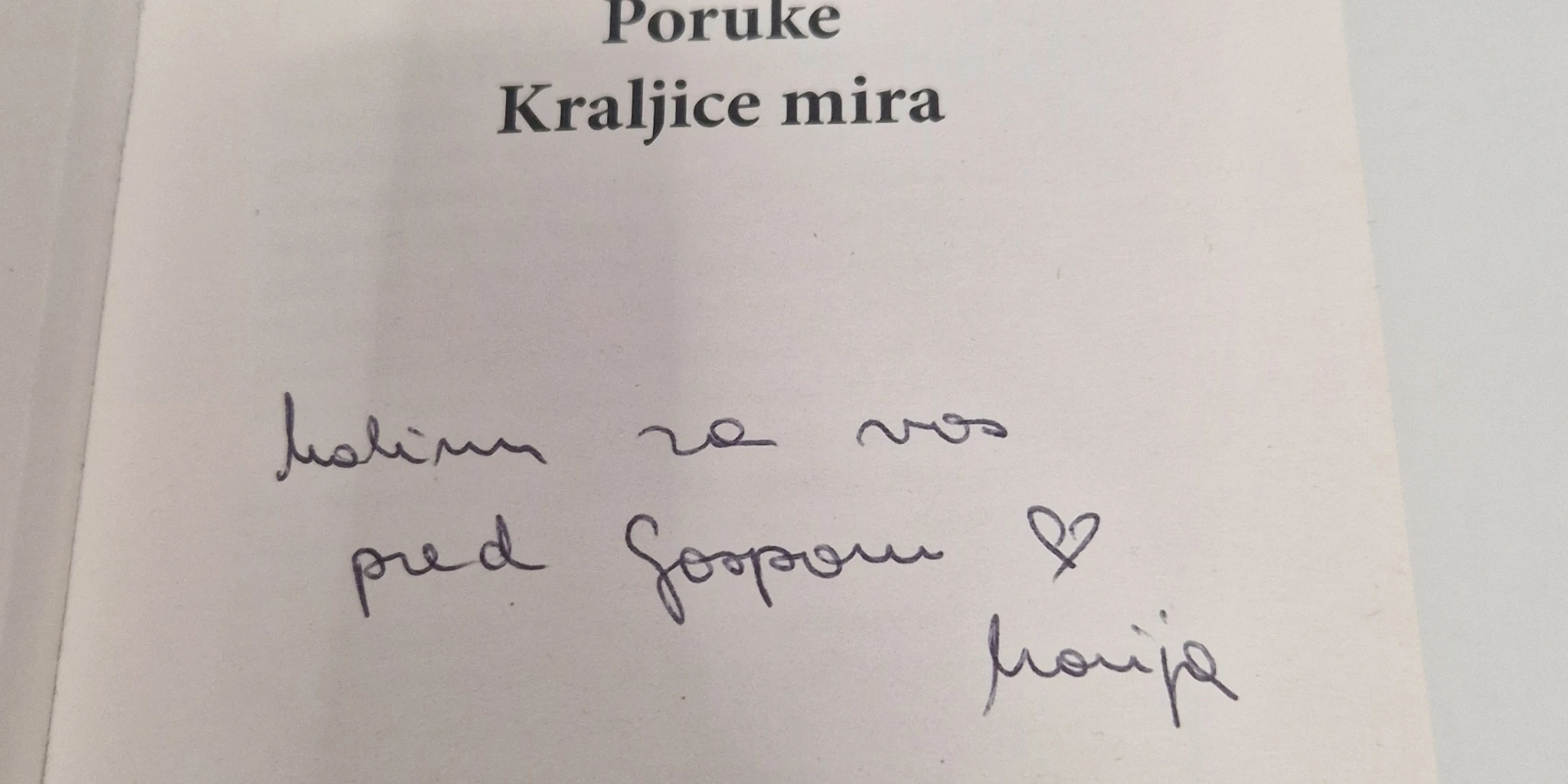 „Molim za vas pred Gospom”